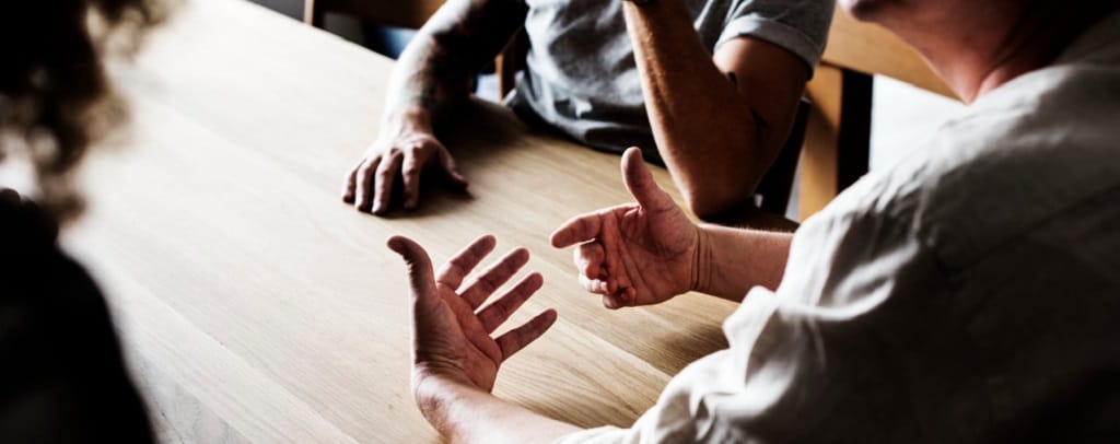 une personne passant un entretien