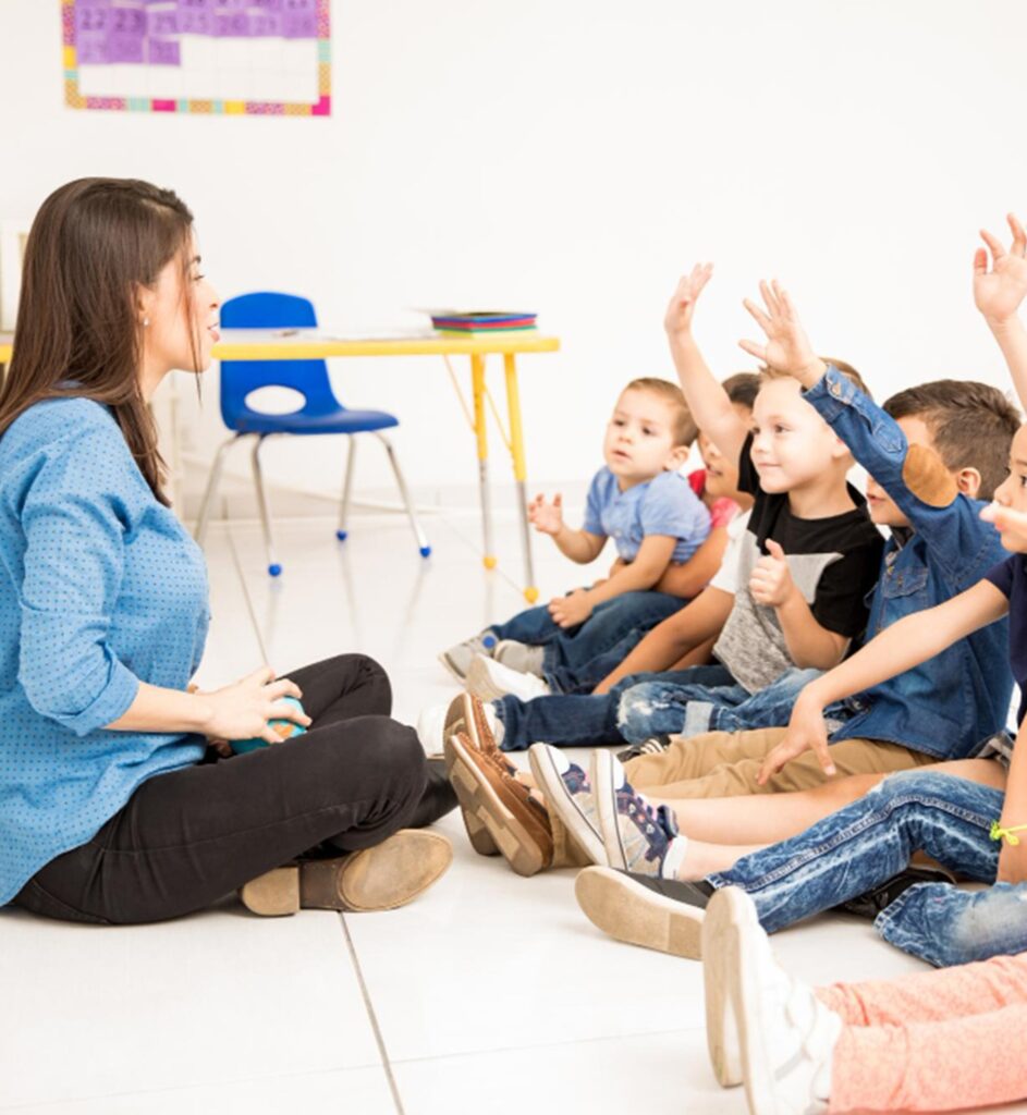 une atsem au travail