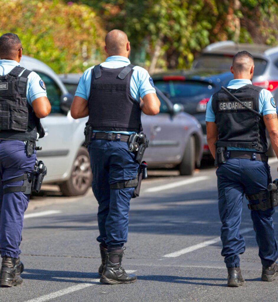 des gendarmes a pied